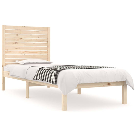 vidaXL Bed Frame without Mattress 90x190 cm Single Solid Wood
