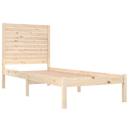 vidaXL Bed Frame without Mattress 90x190 cm Single Solid Wood
