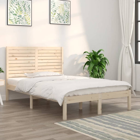 vidaXL Bed Frame without Mattress 135x190 cm Double Solid Wood