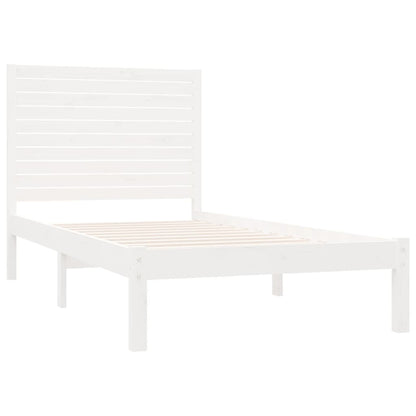 vidaXL Bed Frame without Mattress White 90x200 cm Solid Wood