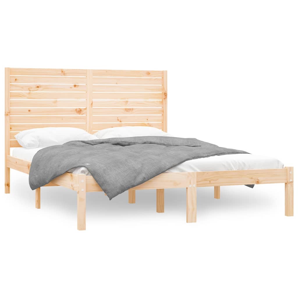 vidaXL Bed Frame without Mattress 140x200 cm Solid Wood