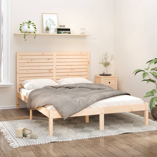 vidaXL Bed Frame without Mattress 140x200 cm Solid Wood