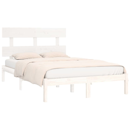 vidaXL Bed Frame without Mattress White 180x200 cm Super King Solid Wood