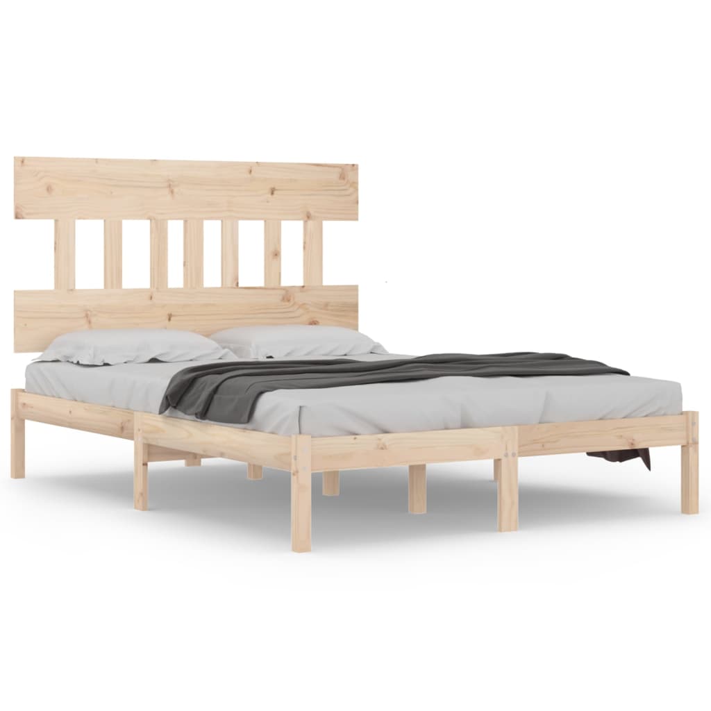 vidaXL Bed Frame without Mattress 140x200 cm Solid Wood