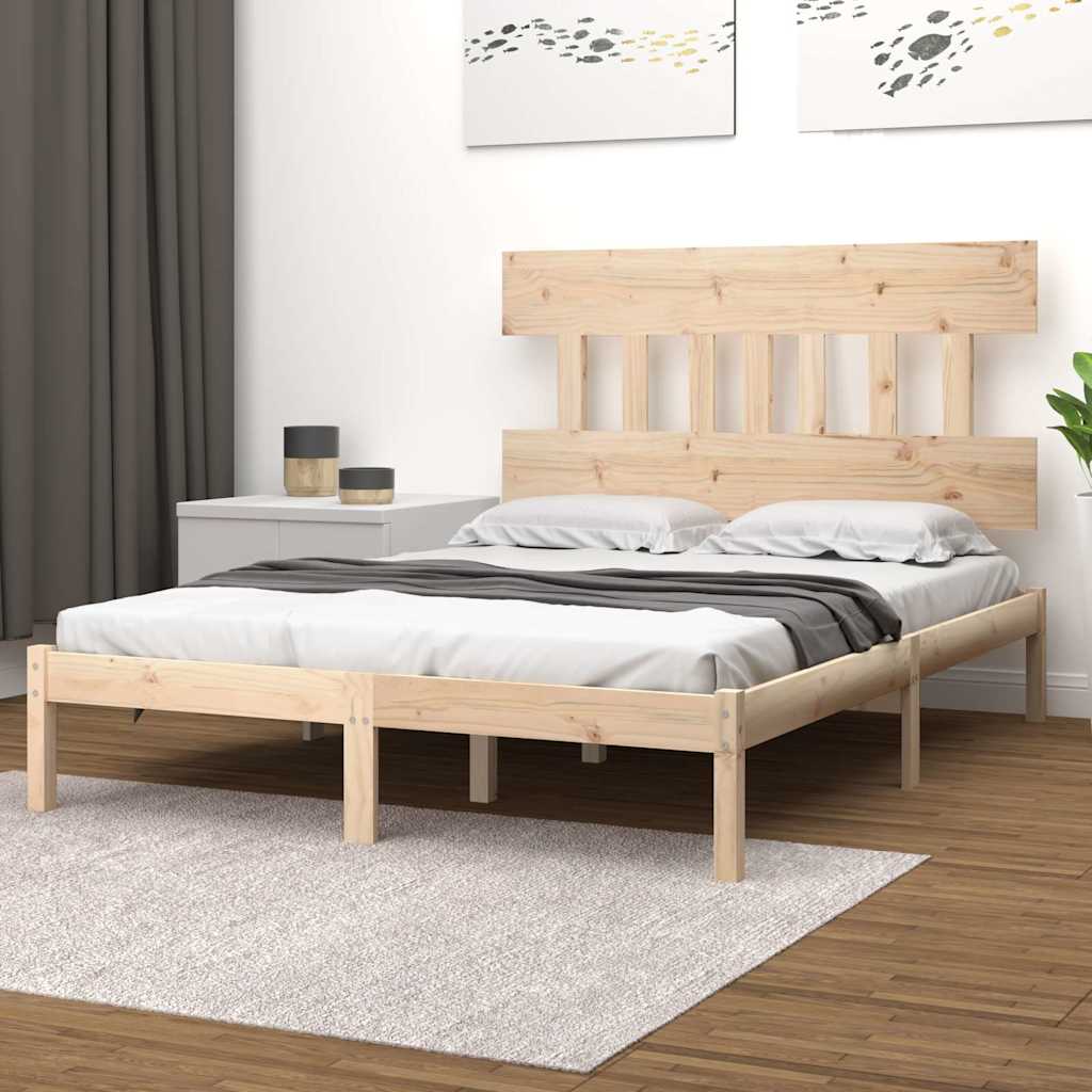 vidaXL Bed Frame without Mattress 140x200 cm Solid Wood