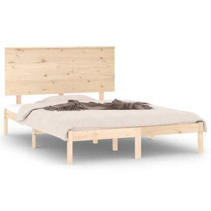 vidaXL Bed Frame without Mattress 140x200 cm Solid Wood Pine