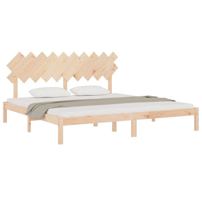 vidaXL Bed Frame | Natural Wood | Solid pine wood | Double | Durable | Bed Frame