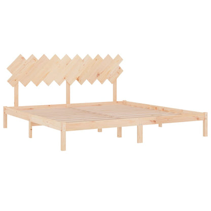 vidaXL Bed Frame | Natural Wood | Solid pine wood | Double | Durable | Bed Frame