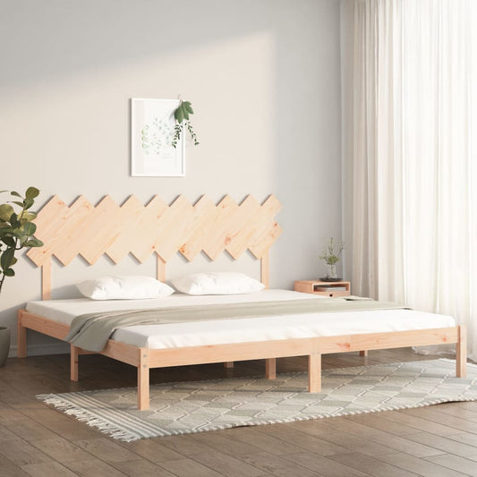 vidaXL Bed Frame | Natural Wood | Solid pine wood | Double | Durable | Bed Frame