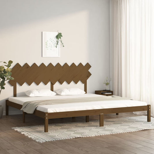 vidaXL Bed Frame | Honey Brown | Solid Pine Wood | Double | Durable | Bed Frame