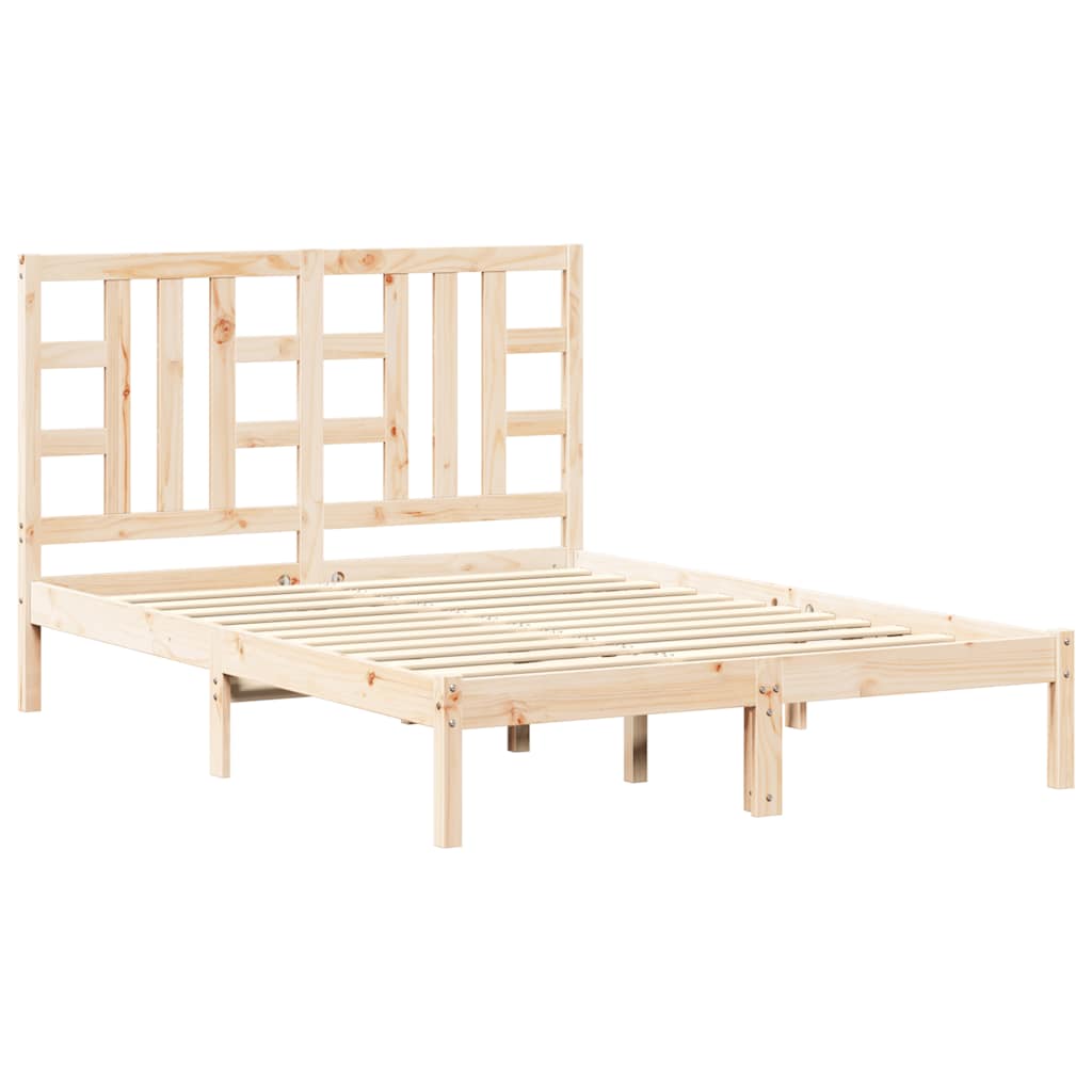 vidaXL Bed Frame without Mattress 135x190 cm Solid Wood