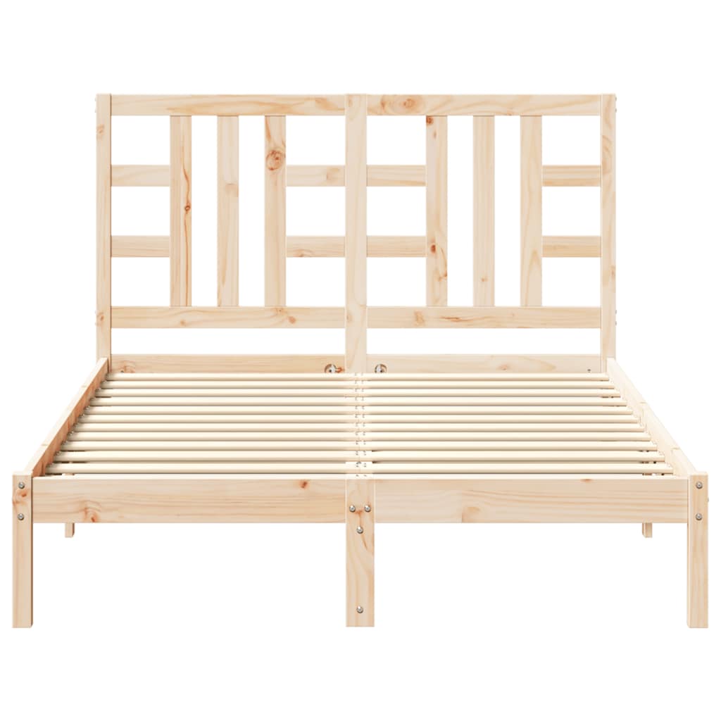 vidaXL Bed Frame without Mattress 135x190 cm Solid Wood