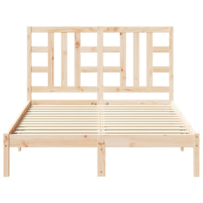 vidaXL Bed Frame without Mattress 135x190 cm Solid Wood