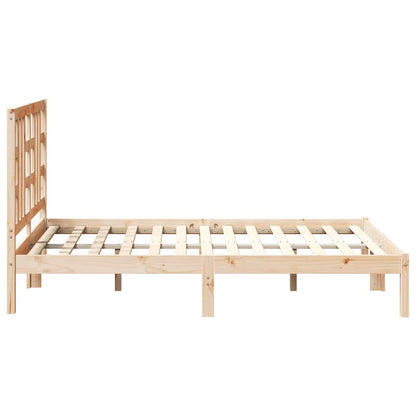 vidaXL Bed Frame without Mattress 135x190 cm Solid Wood