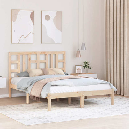 vidaXL Bed Frame without Mattress 135x190 cm Double Solid Wood