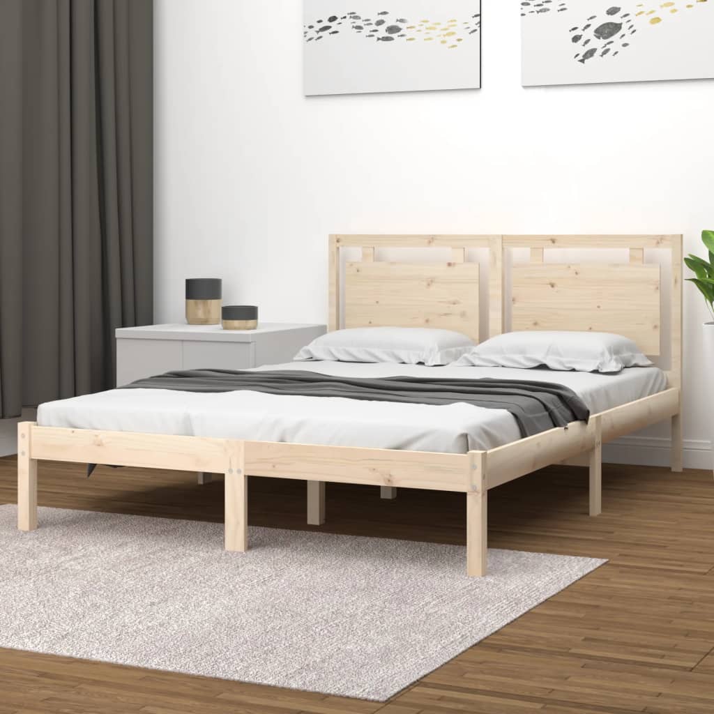 vidaXL Bed Frame without Mattress 120x200 cm Solid Wood