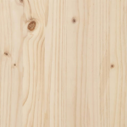 vidaXL Bed Frame | Natural Wood | Solid pinewood | Double | Durable | Bed Frame