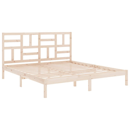 vidaXL Bed Frame without Mattress Solid Wood 180x200 cm Super King