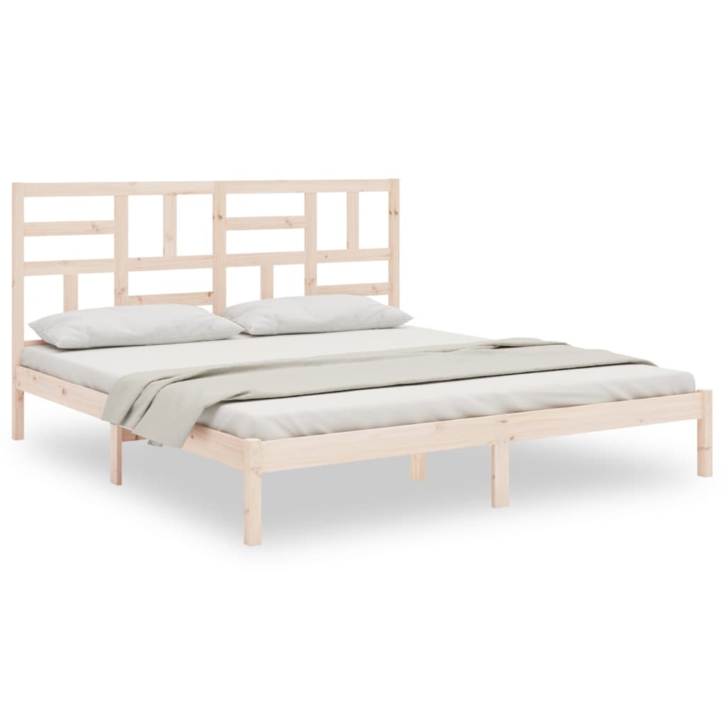 vidaXL Bed Frame without Mattress Solid Wood 200x200 cm