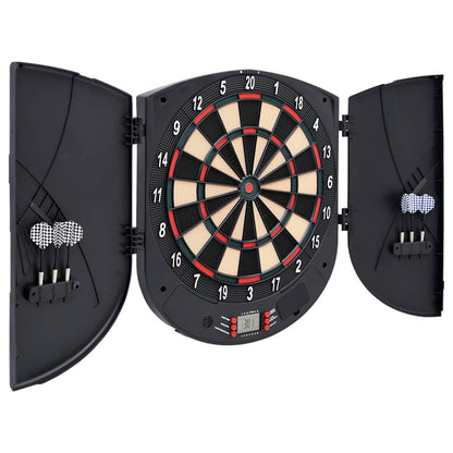 vidaXL Electric Dartboard with Darts Black Polypropylene