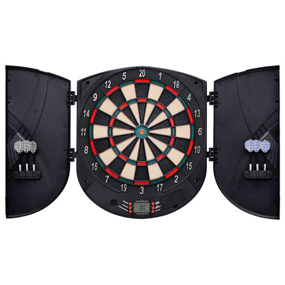 vidaXL Electric Dartboard with Darts Black Polypropylene