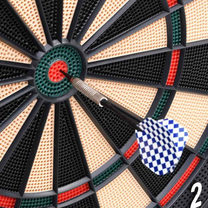 vidaXL Electric Dartboard with Darts Black Polypropylene