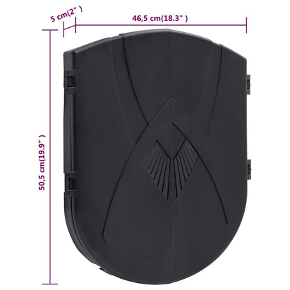 vidaXL Electric Dartboard with Darts Black Polypropylene