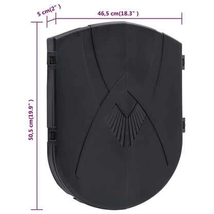 93580 vidaXL Electric Dartboard with Darts Black Polypropylene