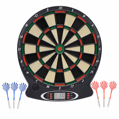 vidaXL Electric Dartboard with Darts Black Polypropylene