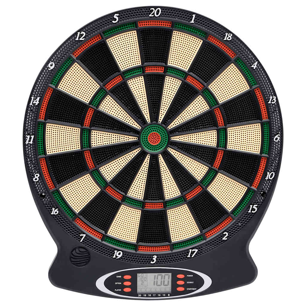 vidaXL Electric Dartboard with Darts Black Polypropylene