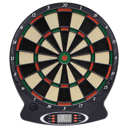 vidaXL Electric Dartboard with Darts Black Polypropylene