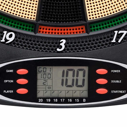 vidaXL Electric Dartboard with Darts Black Polypropylene