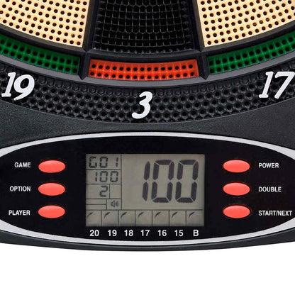 93581 vidaXL Electric Dartboard with Darts Black Polypropylene
