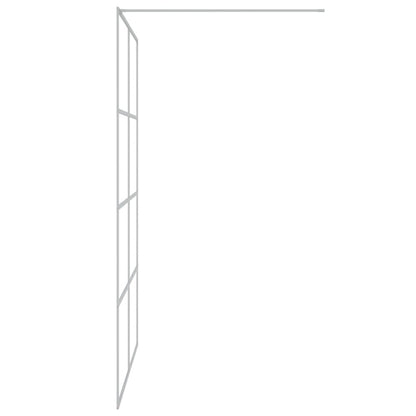 vidaXL Walk-in Shower Wall Silver 140x195 cm Clear ESG Glass
