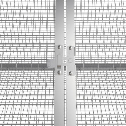 vidaXL Rabbit Cage Anthracite 403.5x80.5x71 cm Galvanised Steel