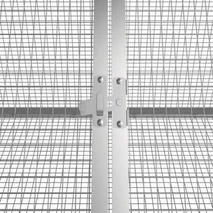 vidaXL Rabbit Cage Anthracite 504.5x80.5x71 cm Galvanised Steel