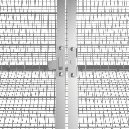vidaXL Rabbit Cage Grey 302.5x80.5x71 cm Galvanised Steel