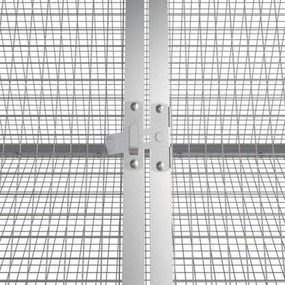 vidaXL Rabbit Cage Grey 403.5x80.5x71 cm Galvanised Steel