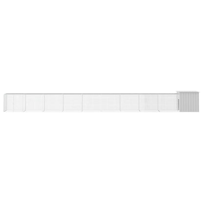vidaXL Chicken Cage Grey 1000x91x100 cm Galvanised Steel