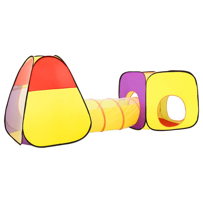 vidaXL Children Play Tent with 250 Balls Multicolour 255x80x100 cm