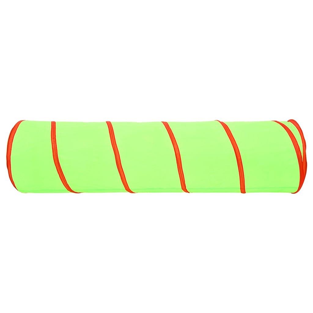 vidaXL Children Play Tunnel with 250 Balls Green 175 cm Polyester