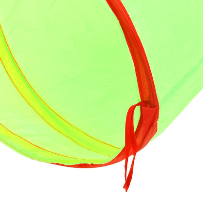 vidaXL Children Play Tunnel with 250 Balls Green 175 cm Polyester