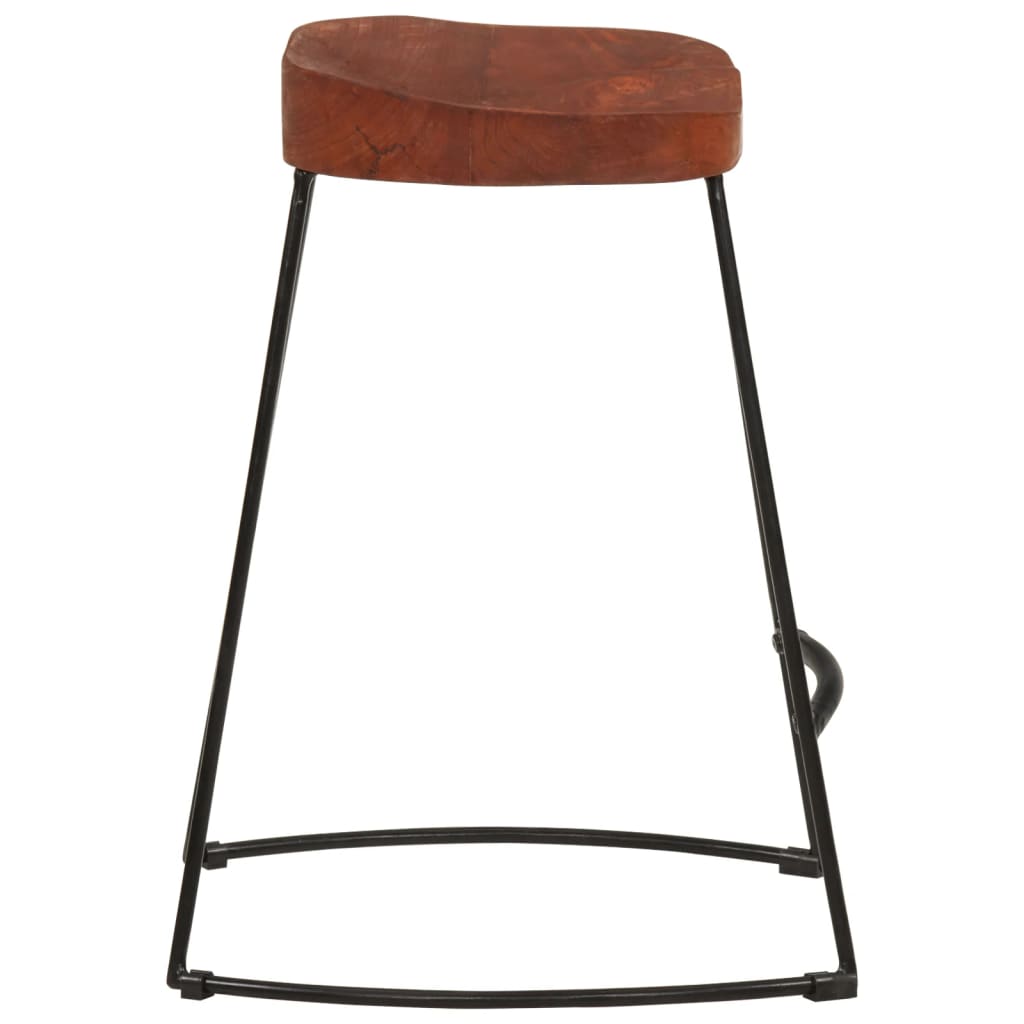 vidaXL Gavin Bar Stools 2 pcs 45x38x53 cm Solid Wood Mango