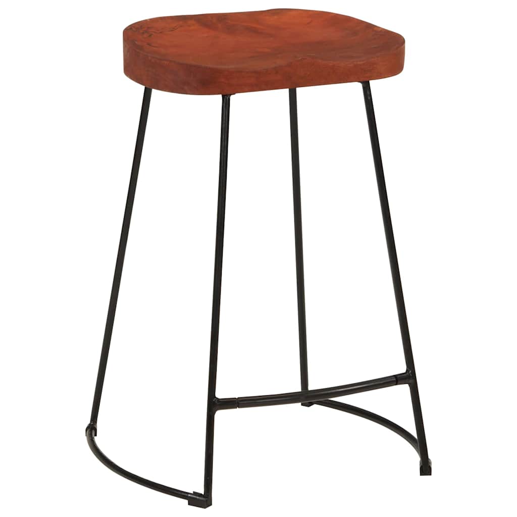 vidaXL Gavin Bar Stools 2 pcs 45x40x63 cm Solid Wood Mango