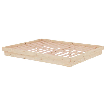 vidaXL Bed Frame without Mattress Solid Wood 160x200 cm