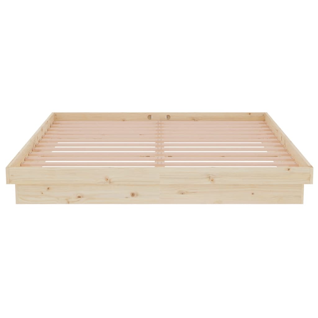vidaXL Bed Frame without Mattress Solid Wood 160x200 cm