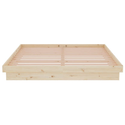 vidaXL Bed Frame without Mattress Solid Wood 160x200 cm
