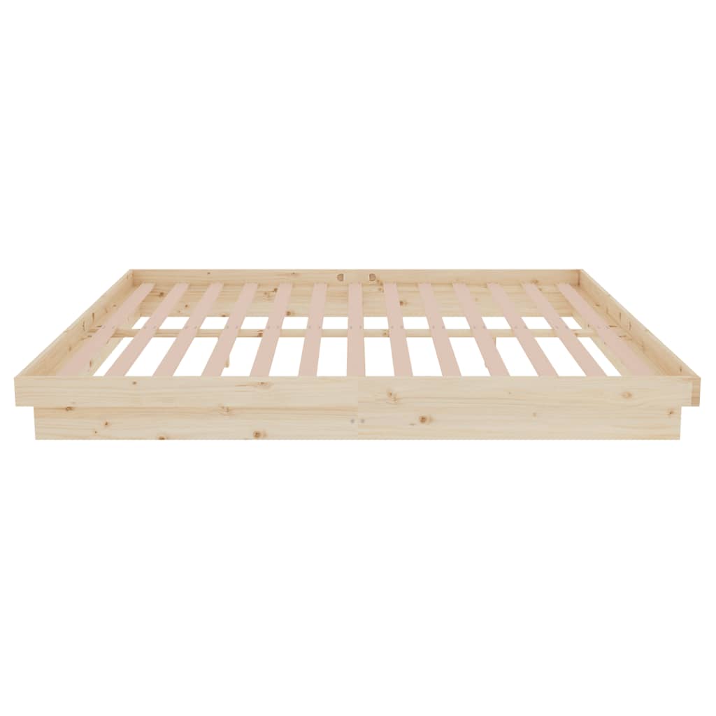 vidaXL Bed Frame without Mattress Solid Wood 160x200 cm