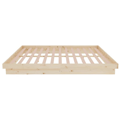 vidaXL Bed Frame without Mattress Solid Wood 160x200 cm