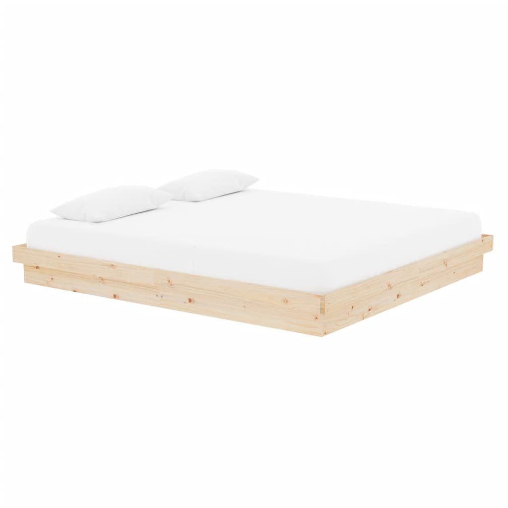 vidaXL Bed Frame without Mattress Solid Wood Super King